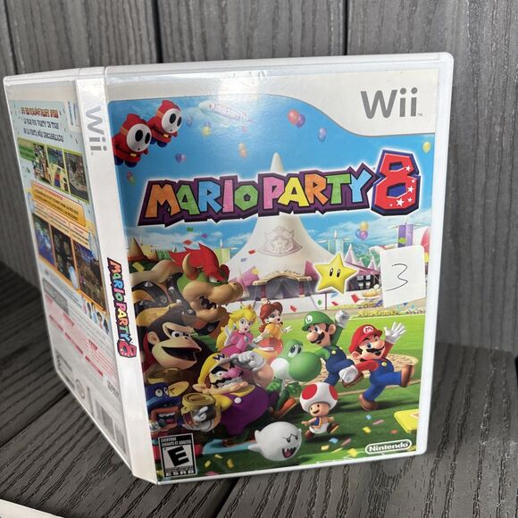 Mario Party 8 (Nintendo Wii, 2007) CIB Complete - Start play Tested #3 - Picture 3 of 7